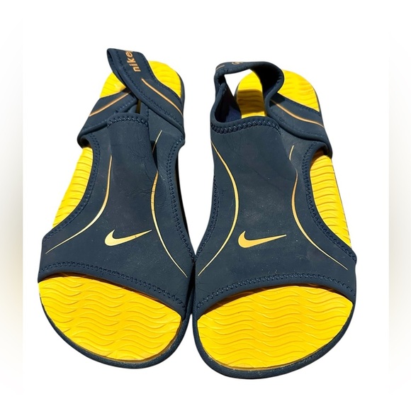 Nike Play Orange/Navy Blue Water Sandals Men's Size 6 - Picture 1 of 8